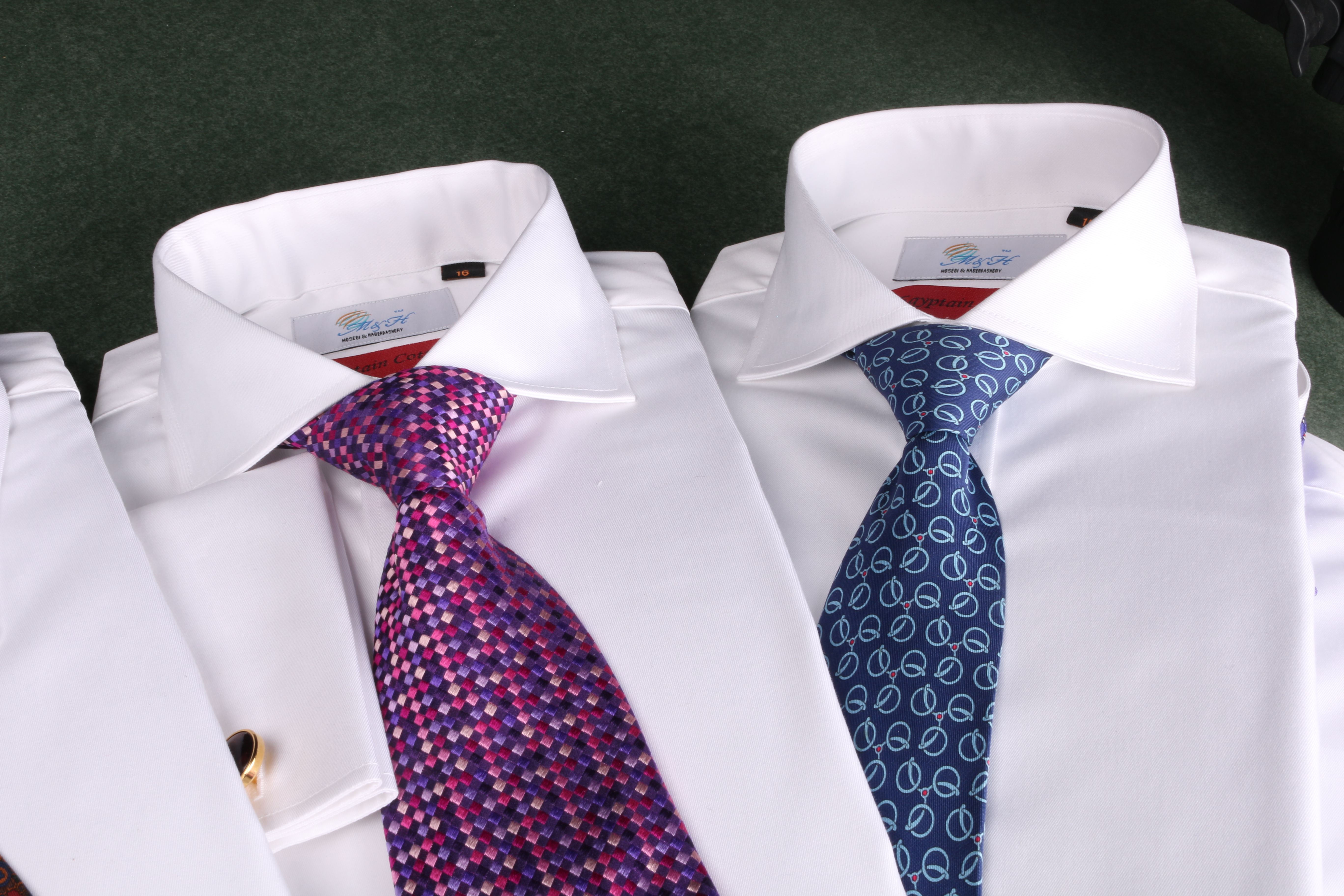 M&H dress shirt detail