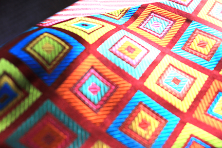 M&H Colorblock Fabric Closeup